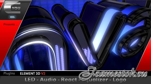 LED Audio React Equalizer Logo - Project for After Effects (Videohive)