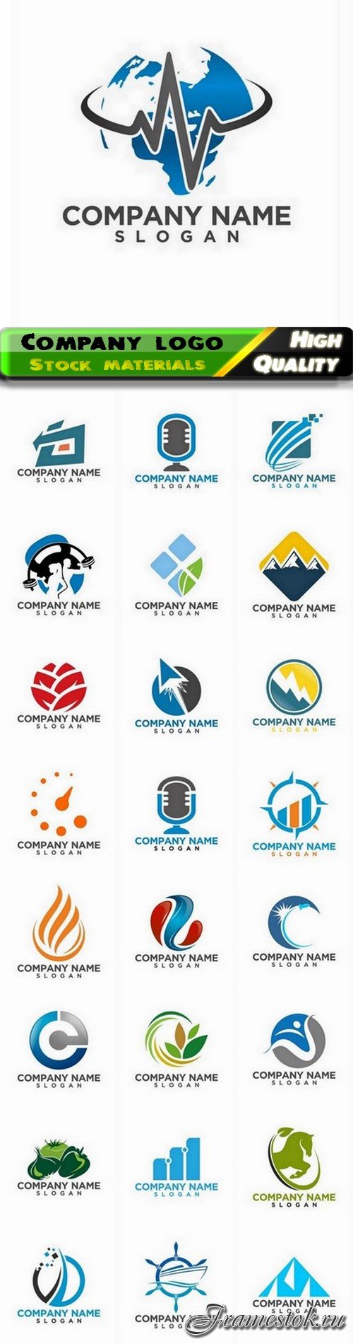 Business company badge logotype and logo emblem 33 - 25 Eps