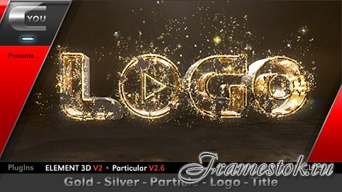 Gold Silver Particle Logo Title - Project for After Effects (Videohive)
