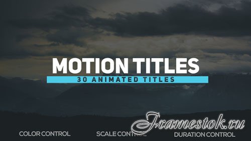 Motion Titles 18721403 - Project for After Effects (Videohive)