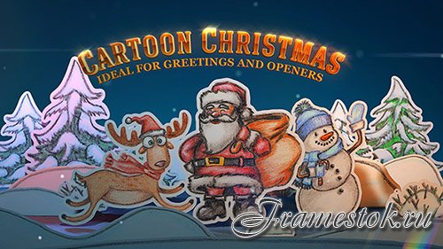 Christmas Pop-up Postcard - Project for After Effects (Videohive)