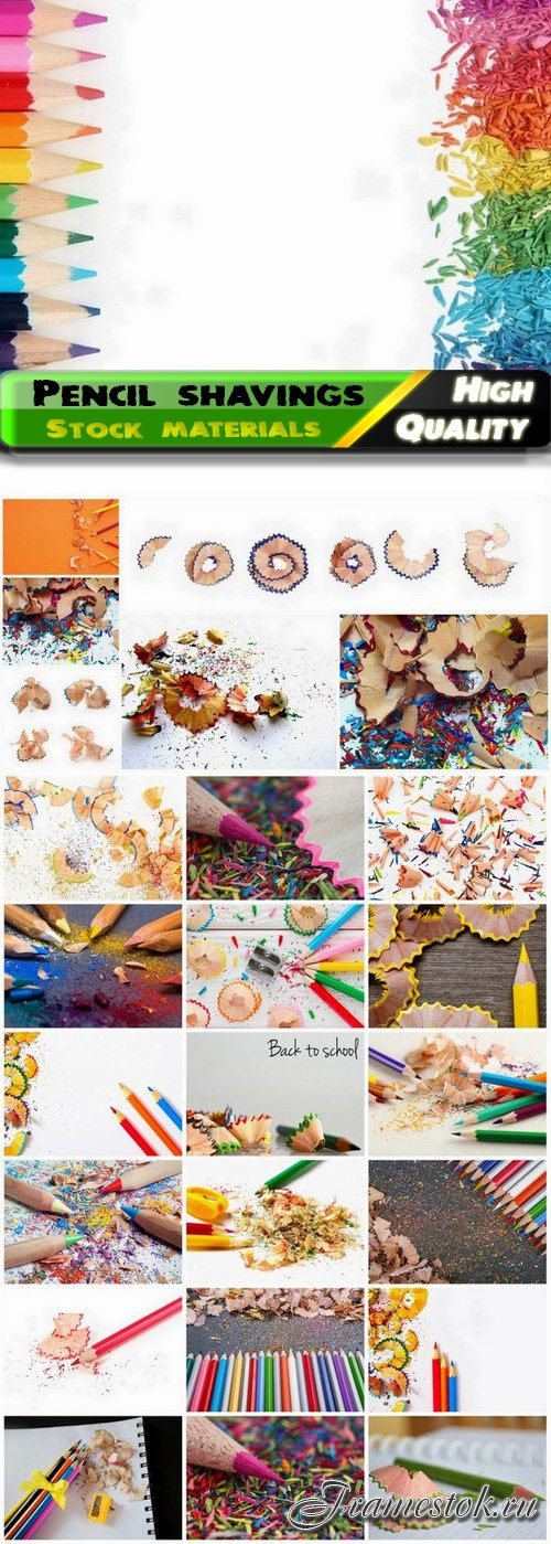 Back to school background with pencil shavings 25 HQ Jpg