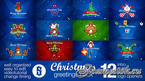 Christmas Pack Intro - Outro - Logo Openers - Project for After Effects (Videohive)