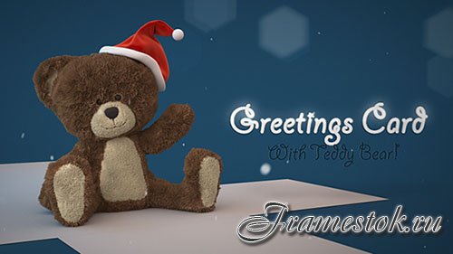 Christmas Teddy Bear Greetings - Project for After Effects (Videohive)