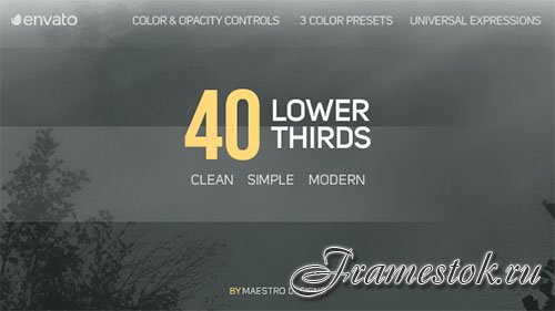 40 Lower Thirds - Project for After Effects (Videohive)