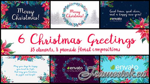 6 Christmas Greetings - Project for After Effects (Videohive)