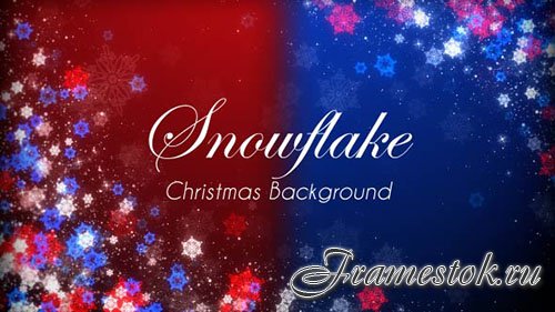 Snowflake Christmas Event Sparkling Background - Motion Graphics (Videohive)