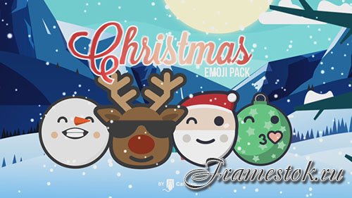 120 Animated Emojis - Christmas Pack - Project for After Effects (Videohive)