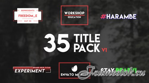 35 Typography Title - Project for After Effects (Videohive)