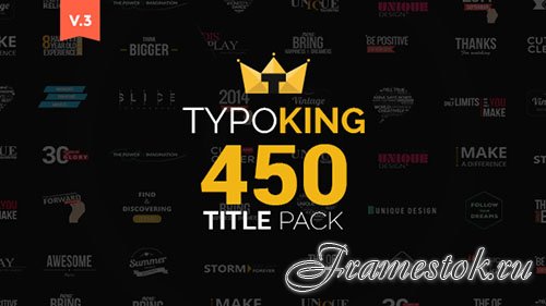 TypoKing | Title Animation - Kinetic Typography Text - Project for After Effects (Videohive)
