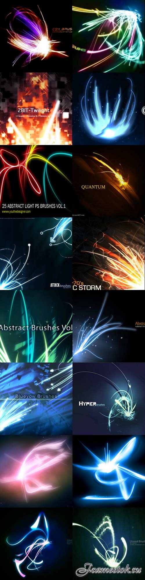 Abstract lines brushes - 2