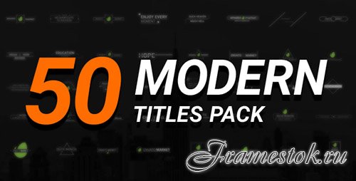 50 Modern Titles Pack - Project for After Effects (Videohive)