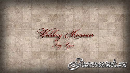 Wedding Memories - Sony Vegas Template