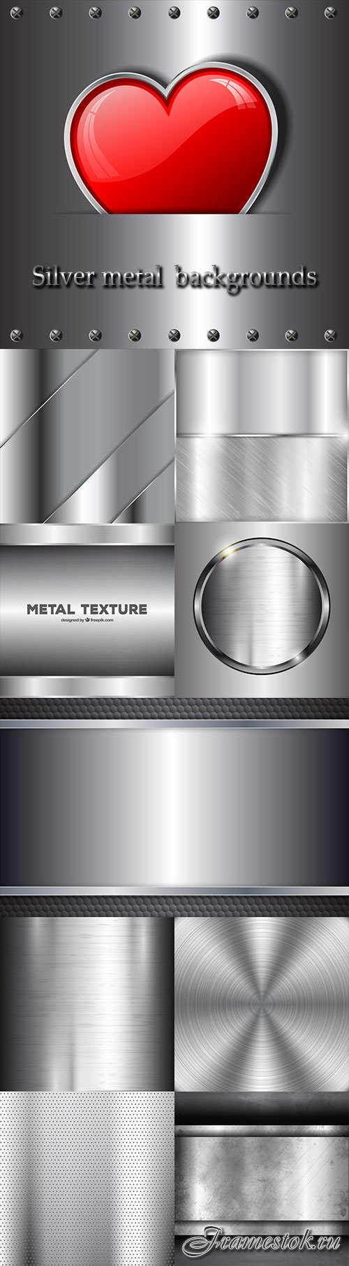 Silver metal  backgrounds