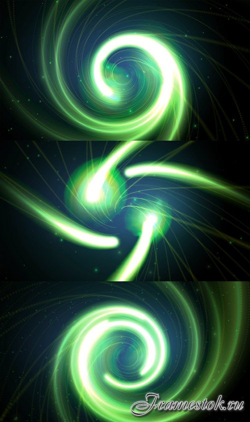 Green Glowing Spiral Rush