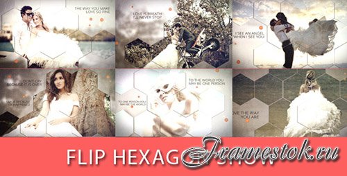 Flip Hexagon Show - Project for After Effects (Videohive)