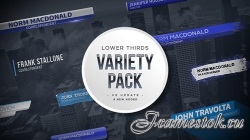 Lower Thirds Variety Pack - Project for After Effects (Videohive)
