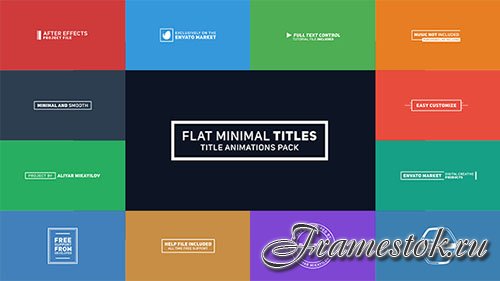 Flat Minimal Titles - Project for After Effects (Videohive)