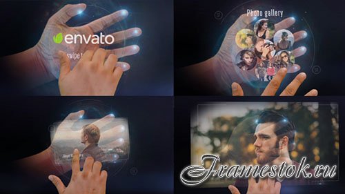 Interactive Hand Hologram Opener - Project for After Effects (Videohive)