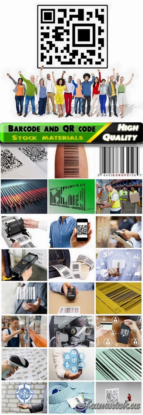 Business products identity barcode and QR code 25 HQ Jpg