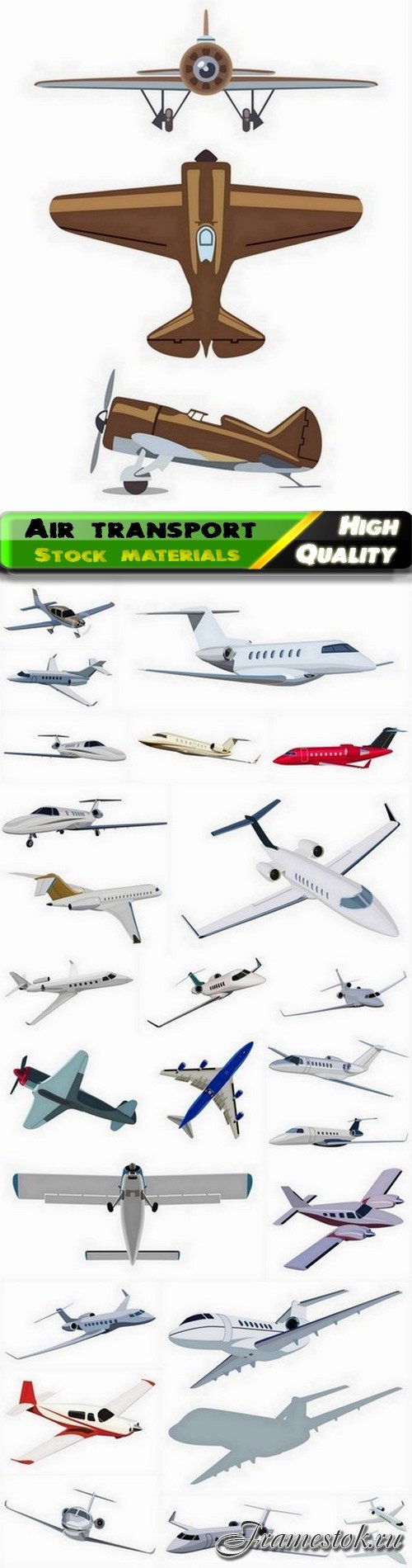 Aircraft and passenger airplane and air transport 25 Eps