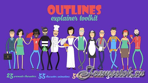 Outlines Explainer Toolkit - Project for After Effects (Videohive)