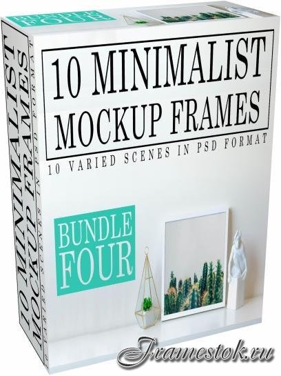 CreativeMarket - 10 Minimalist White Mockup Frames