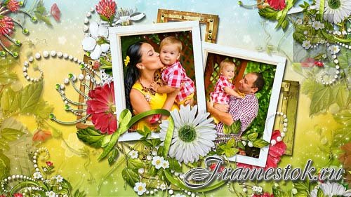 Стили для семейного фото из цветочных рамочек для ProShow Producer (4)