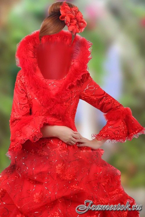 Шаблон для фотошопа женский – В прекрасном наряде