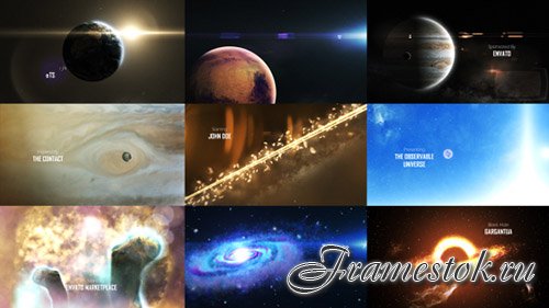 Solar System 3 ( The Observable Universe ) 8K - Project for After Effects (Videohive)