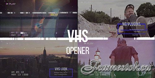 VHS Opener // Modern Glitch Slideshow - Project for After Effects (Videohive)