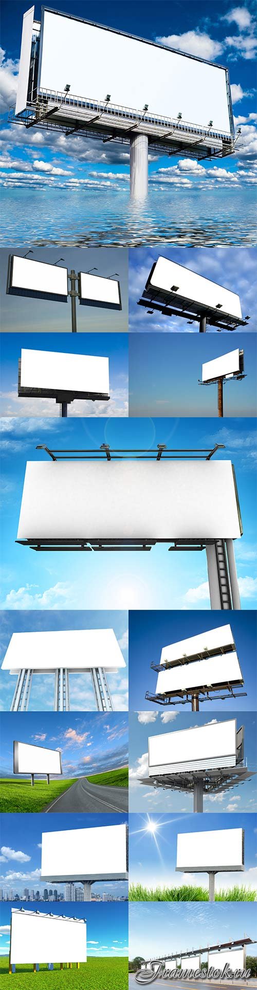 Advertising Board on background of sky