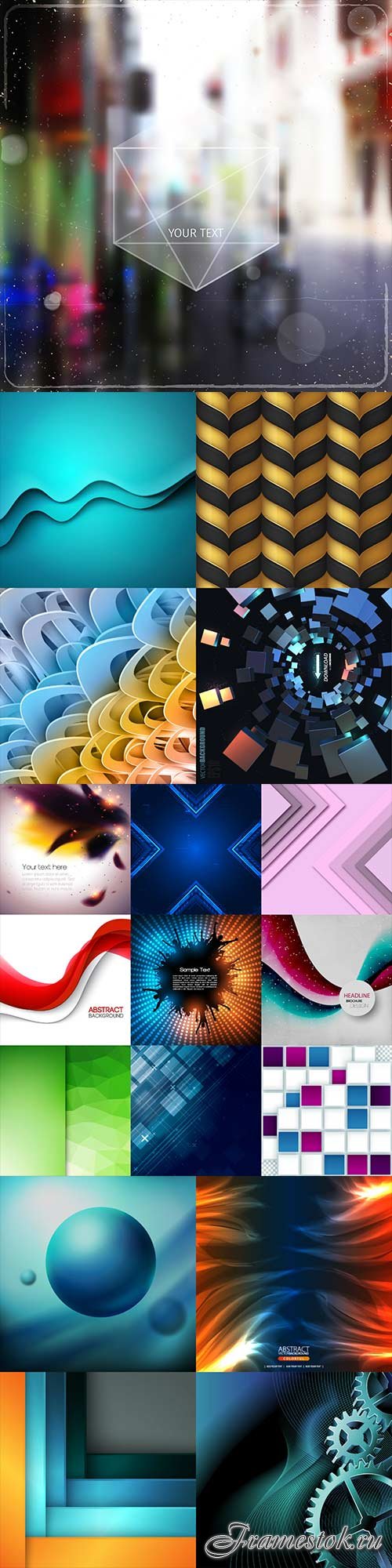 Bright colorful abstract backgrounds vector - 77