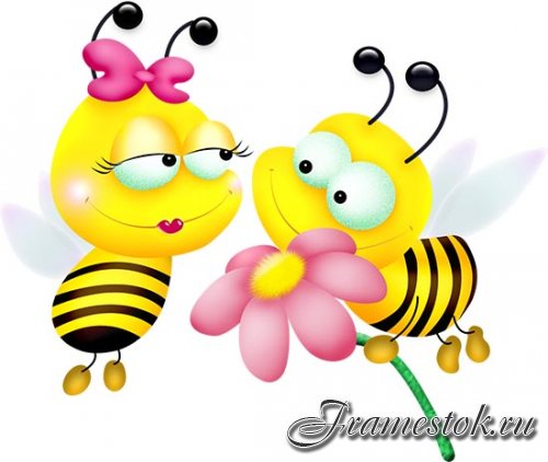Клипарт «Пчёлы и осы» 