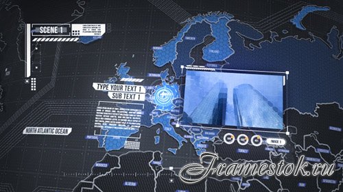 World Map Element 3D - Project for After Effects (Videohive)