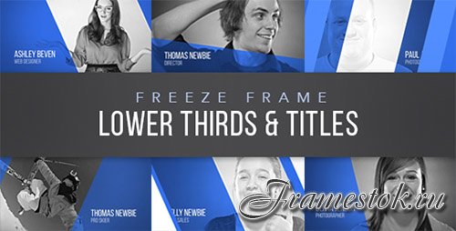 Freeze Frame Lower Thirds - Project for After Effects (Videohive)