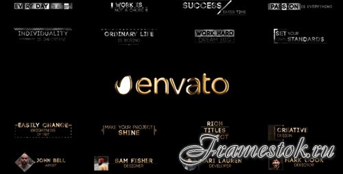 Corporate Golden Titles V.3 - Project for After Effects (Videohive)