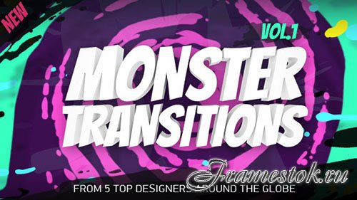 125+ Monster Transitions - Project for After Effects (Videohive)