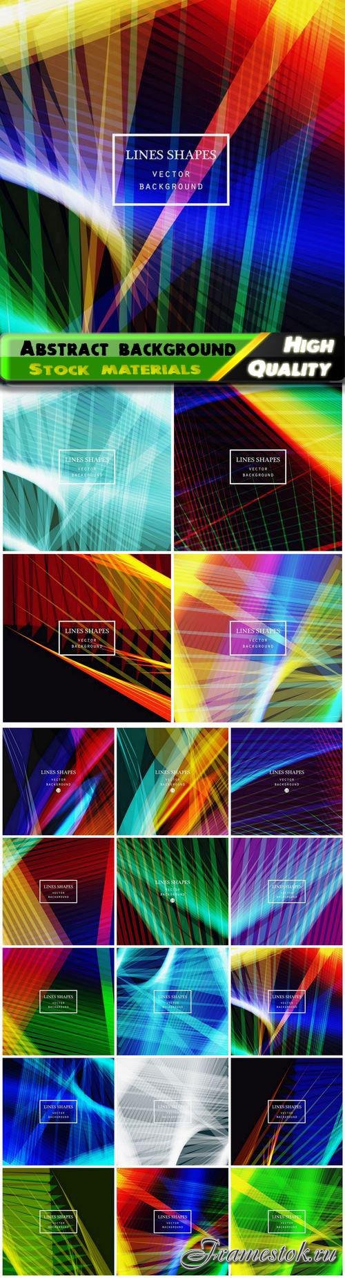 Modern technology striped abstract background vector 20 eps
