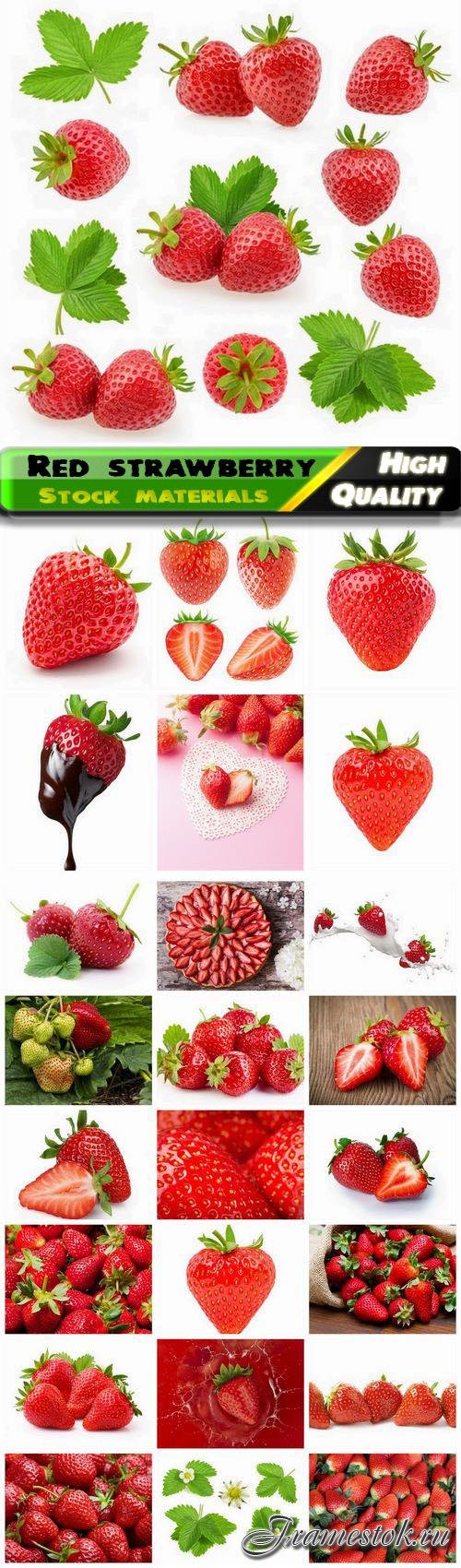Red ripe strawberry healthy food and fruits with vitamins 25 HQ Jpg