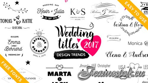 Wedding Titles 16778091 - Project for After Effects (Videohive)