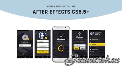 Android Mock-Up - Project for After Effects (Videohive)