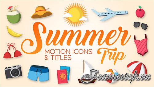 Summer Trip - Motion Icons & Titles - Project for After Effects (Videohive)