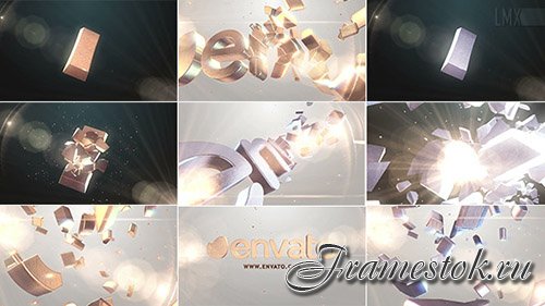 3D Gold And Silver Shatter Logo - Project for After Effects (Videohive)