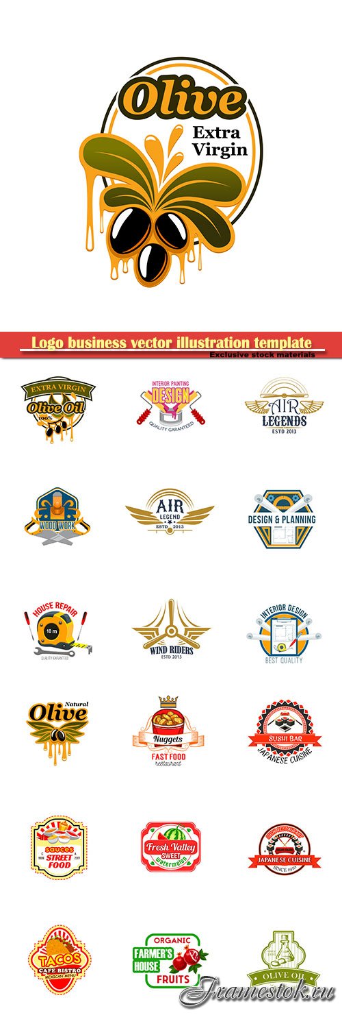 Logo business vector illustration template # 72