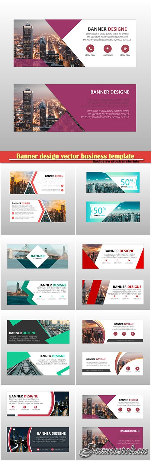 Banner design vector business template