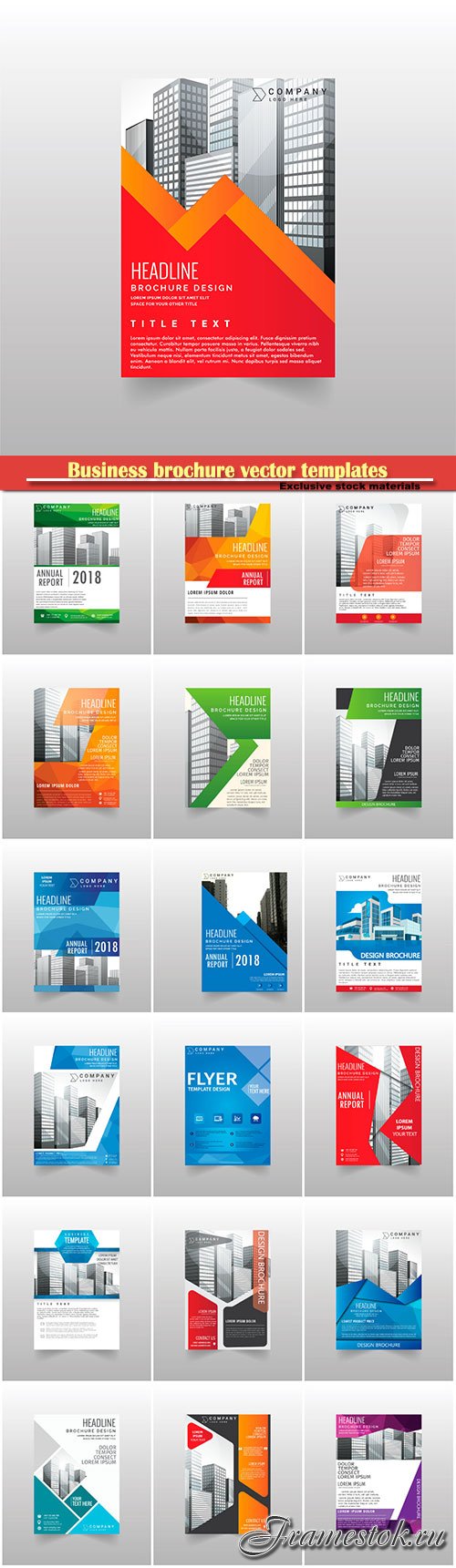 Business brochure vector templates, magazine cover, business mockup, education, presentation, report # 64