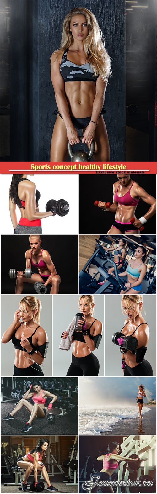 Sports concept fat burning and a healthy lifestyle