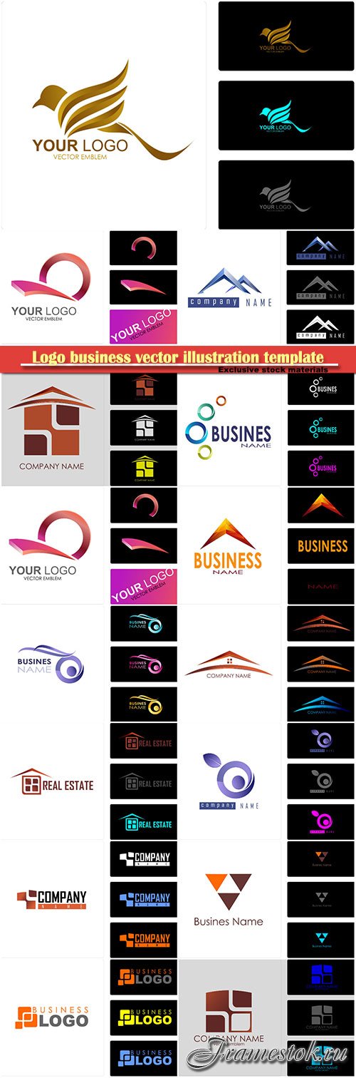 Logo business vector illustration template # 81