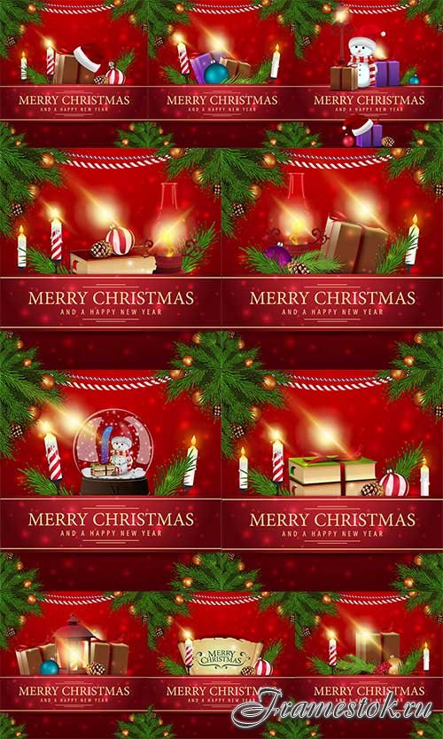   - 5 -   / Christmas cards - 5 - Vector Graphics 